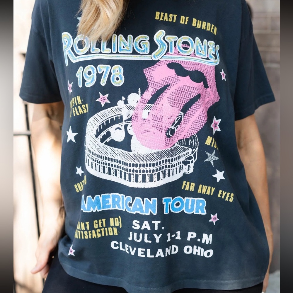 Daydreamer Rolling Stones 1978 American Tour Merch Tee